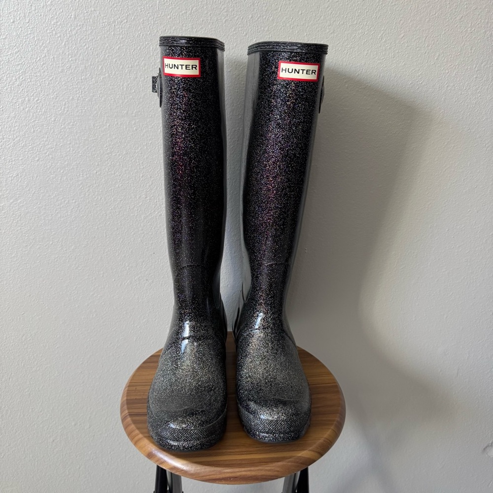 Glitter hunter boots